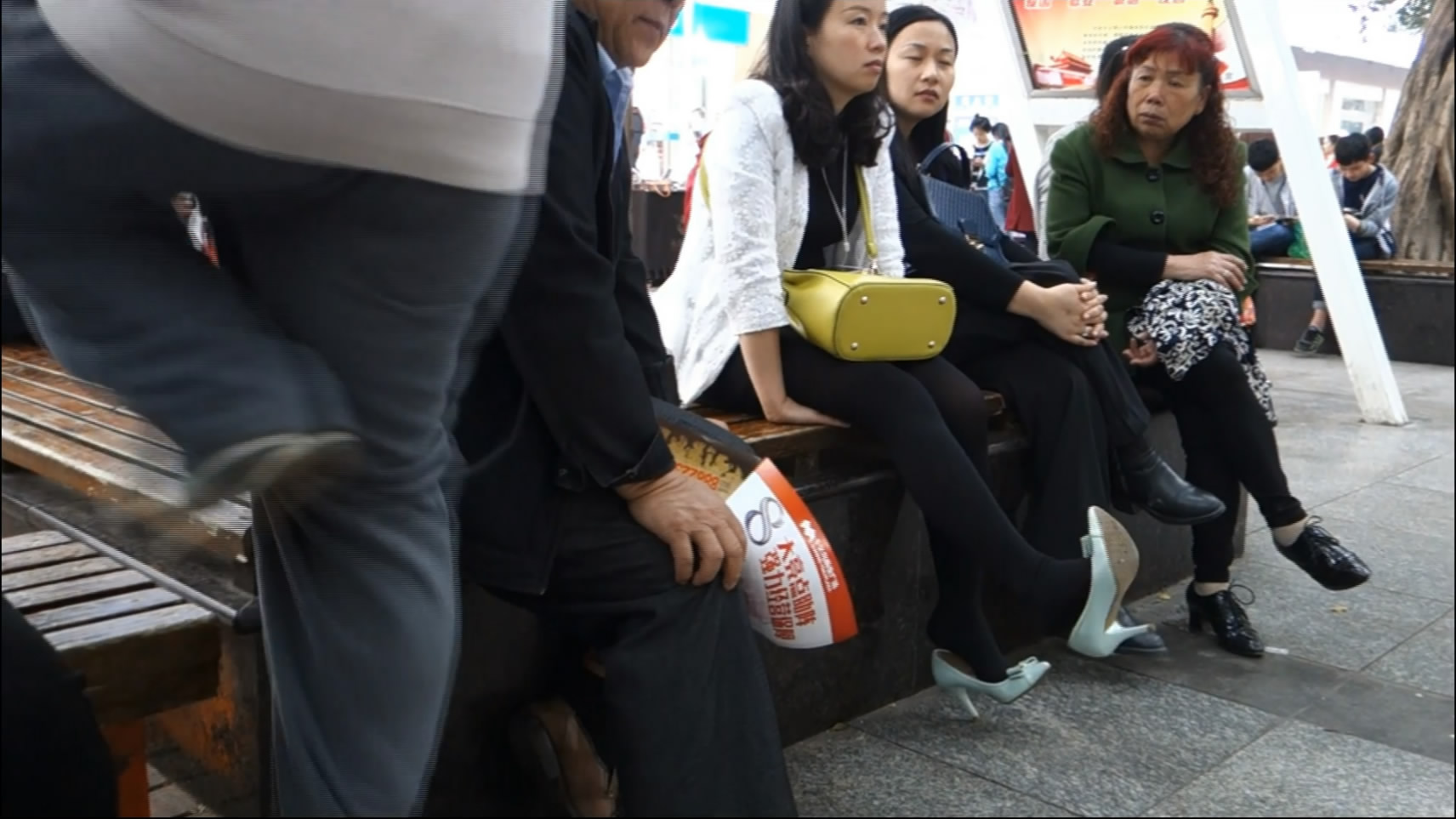 Sitting Together and Release Their Fatigue